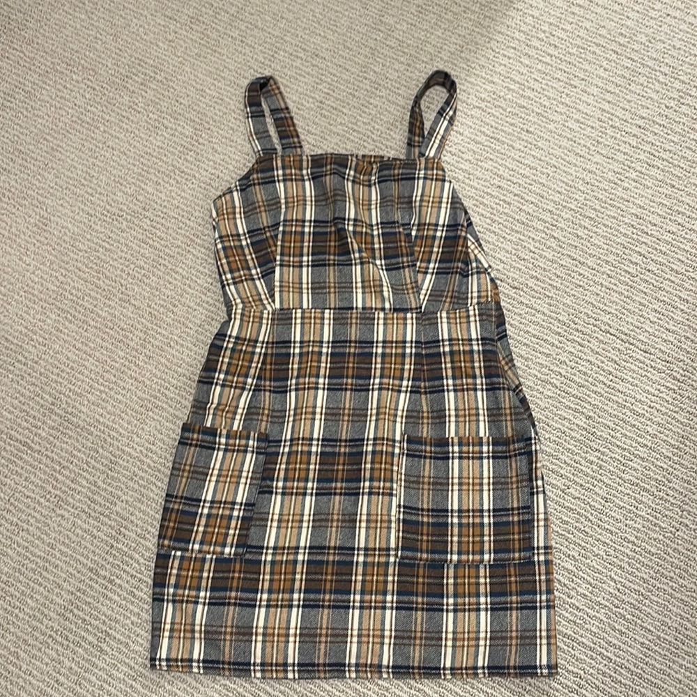Plaid tank dress